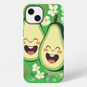 Etui iPhone 13 Boîtier téléphonique couple Avocado Funny Kawaii