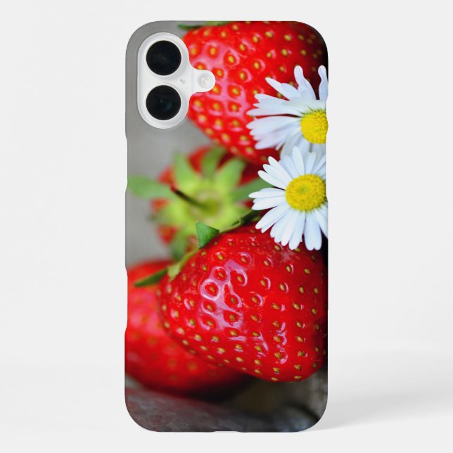 Coque iPhone Boîtier téléphonique de fraises (Verso)