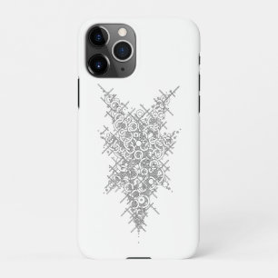Coque iPhone 11Pro Boîtier téléphonique d'encre noire géométrique Mys