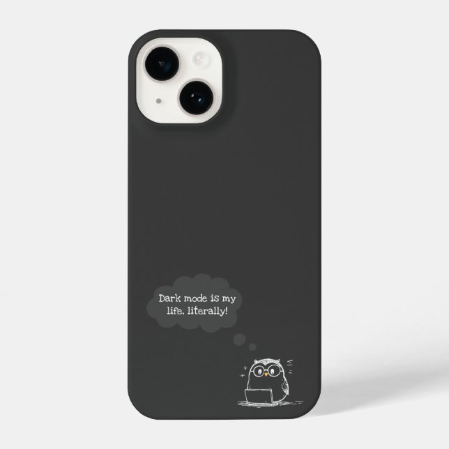 Coque iPhone Boîtier téléphonique en mode foncé pour les amateu (Verso)