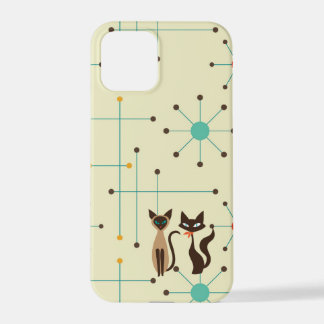 Coque iPhone 12 Pro Boîtier téléphonique Mid Mod Cats