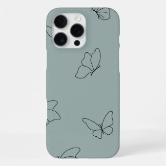 Coque iPhone 16 Pro Max Boîtier téléphonique Motif à papillon mignon et si