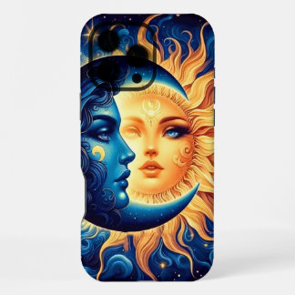 Coque iPhone 16 Pro Max Boîtier téléphonique mystique Sun et Moon