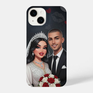Coque Pour iPhone 14 Boîtier téléphonique personnalisé Mariage Couple