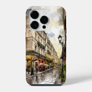 Coque Pour iPhone 14 Plus Boîtier téléphonique personnalisé Paris Aquarelle