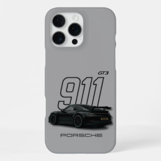 Coque iPhone 16 Pro Max Boîtier téléphonique Porsche 911 GT3 - Design gris