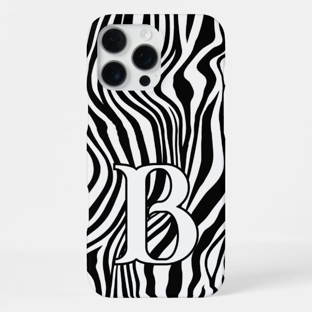 Coque iPhone Boîtier téléphonique Poster de animal Zebra noir e (Verso)