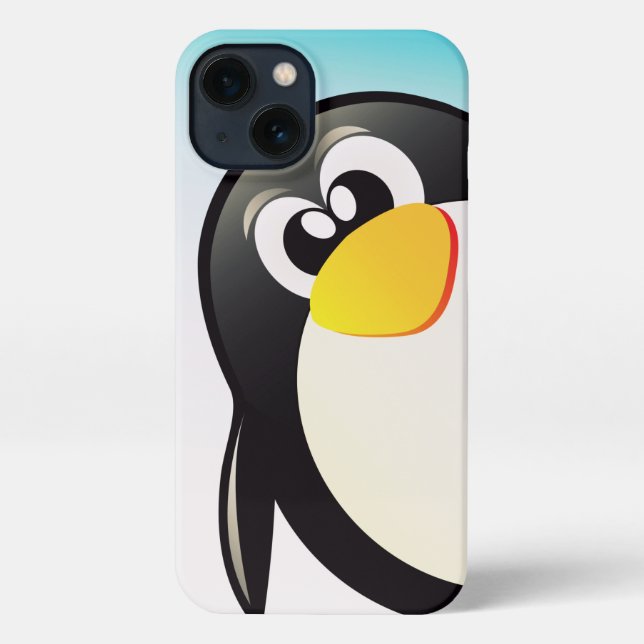 Coque iPhone Boîtier téléphonique pour pingouins amusant (Verso)