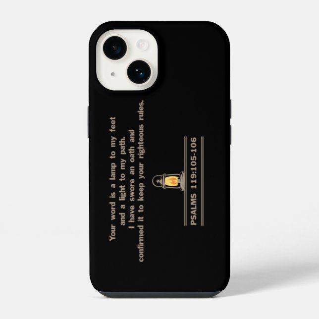 Coque iPhone Boîtier téléphonique Psalms (Verso)