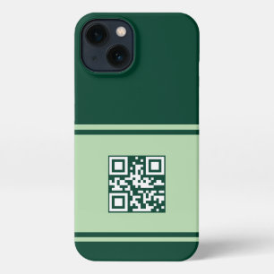 Etui iPhone 13 Boîtier téléphonique QR personnalisé, couverture t