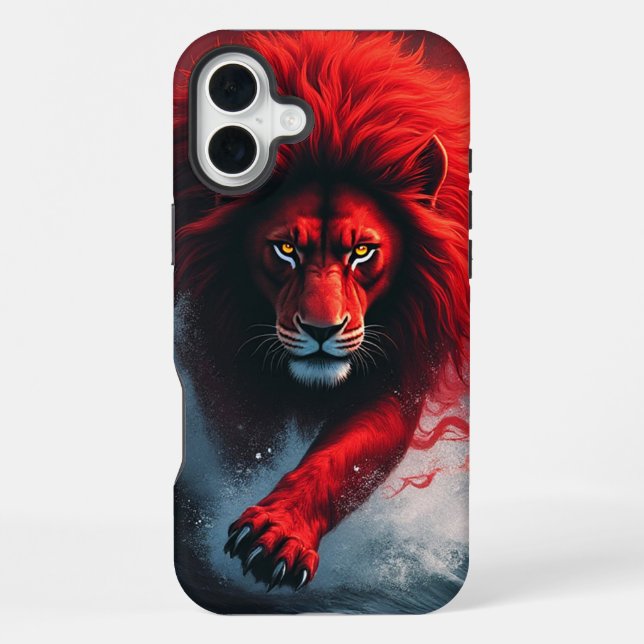 Coque iPhone Boîtier téléphonique Red Lion (Verso)