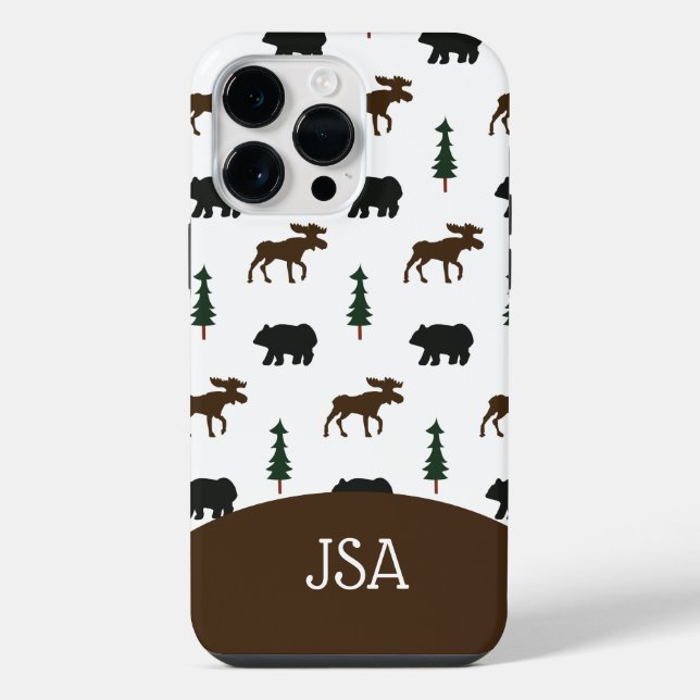 Coque iPhone Boîtier téléphonique rustique de l'orignal et de l (Verso)