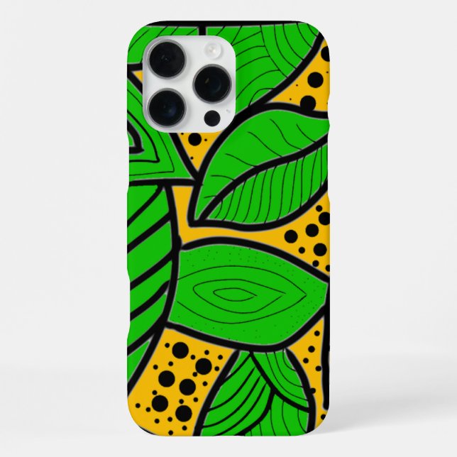 Coque iPhone Boîtiers iPhone 16 Pro Batik Tembakau (Verso)