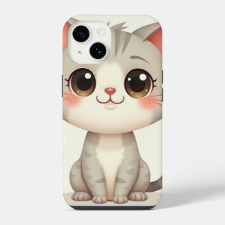 Coque Pour iPhone 14 Boîtiers pour iPhone 14 (un chat mignon)