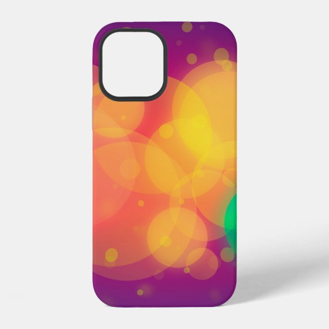 Coque iPhone Bokeh texture arrière - plan colorée (Verso)