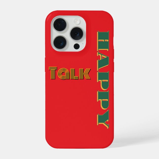 Coque iPhone Bon Parler Rouge Vert (Verso)