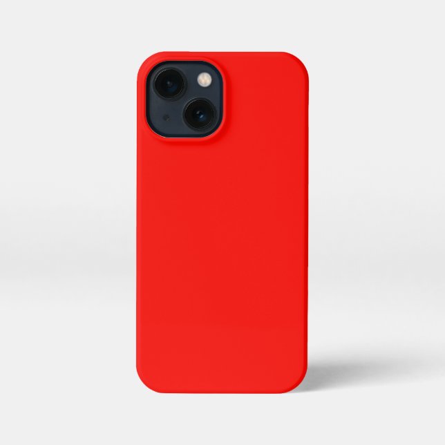 Coque iPhone Bonbons Pomme rouge couleur solide (Verso)