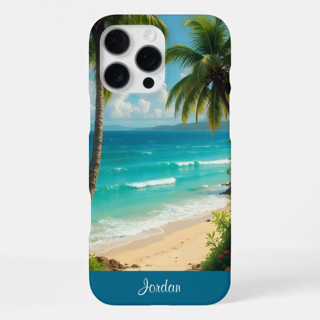 Coque iPhone Bonheur Tropical (Verso)