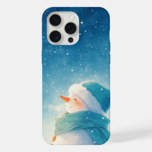 Coque iPhone 15 Pro Max Bonhomme de neige bienheureux