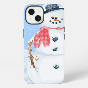 Etui iPhone 13 Bonhomme de neige idiot