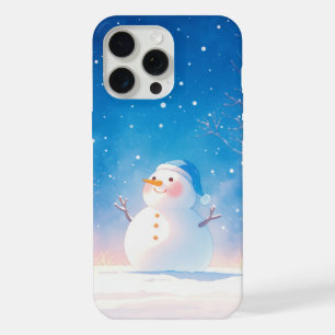 Coque iPhone 15 Pro Max Bonhomme de neige joyeux