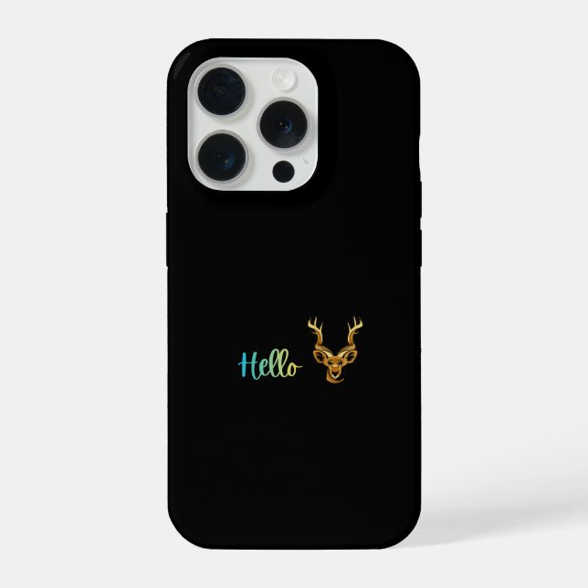 Coque iPhone Bonjour Cerf (Verso)