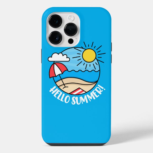 Coque iPhone Bonjour été 2 (Verso)