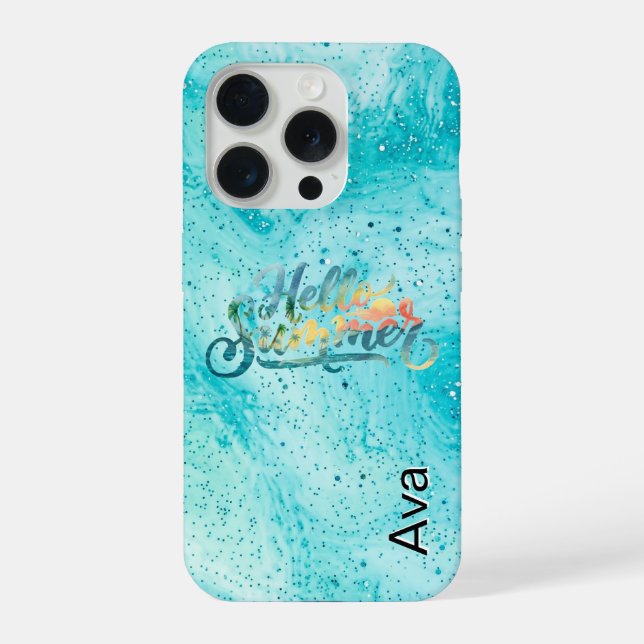 Coque iPhone Bonjour l'été (Verso)