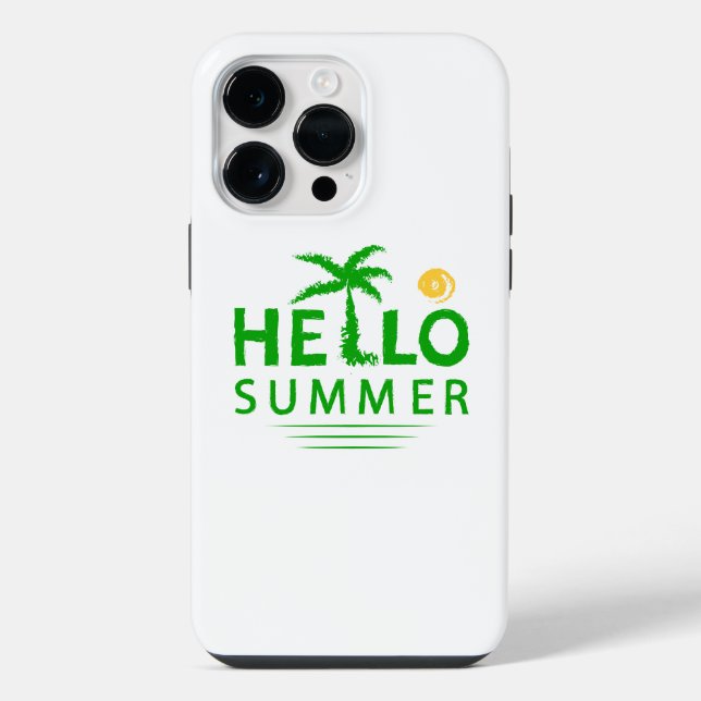 Coque iPhone Bonjour l'été (Verso)