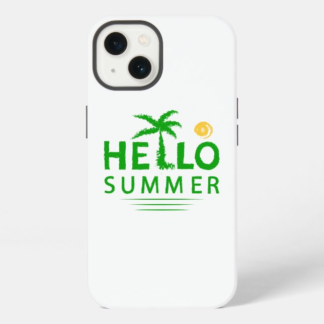 Coque iPhone Bonjour l'été (Verso)