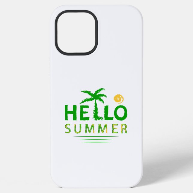 Coque iPhone Bonjour l'été (Verso)