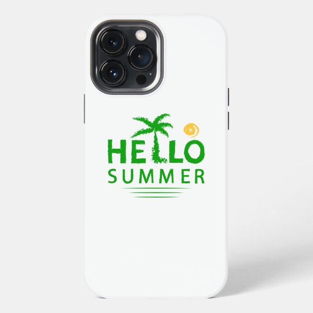 Coque iPhone Bonjour l'été (Verso)
