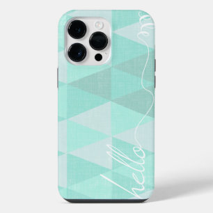 Coque Pour Pour iPhone 14 Pro Max Bonjour Triangle Géométrique Art Abstrait Moderne