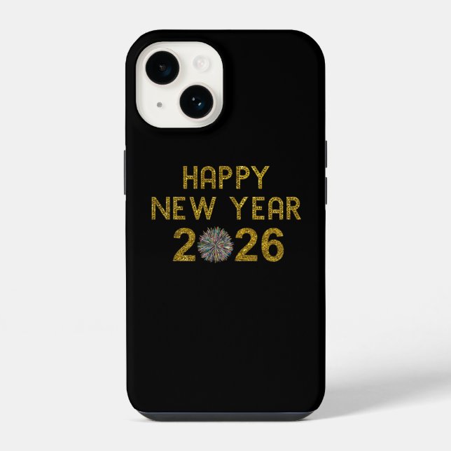 Coque iPhone Bonne année 2026 (Verso)