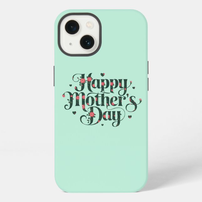 Coque iPhone Bonne fête des mères (Verso)