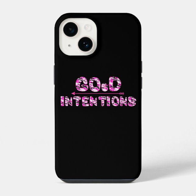 Coque iPhone Bonne Intentions (Verso)