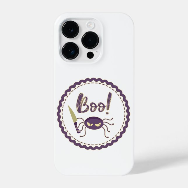 Coque iPhone Boo drôle Halloween personnage d'araignée main (Verso)
