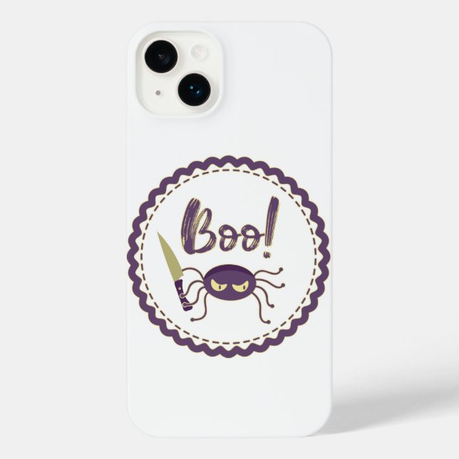 Coque iPhone Boo drôle Halloween personnage d'araignée main (Verso)