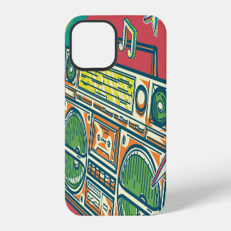 Coque iPhone 12 Boom Box Funky Conception colorée