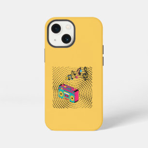 Etui iPhone 13 Mini Boombox audio rétro.