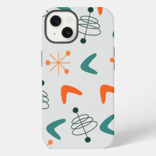 Etui iPhone 13 Boomerangs Atomiques Moderne Milieu de Siècle