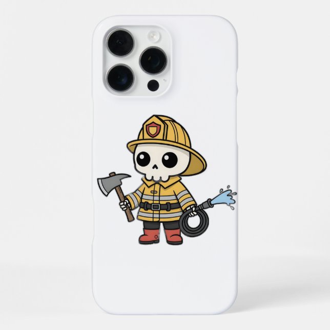 Coque iPhone Boonis en tant que pompier (Verso)