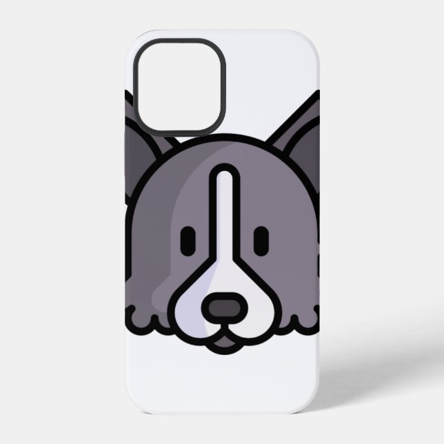 Coque iPhone Bordure Collie (Verso)