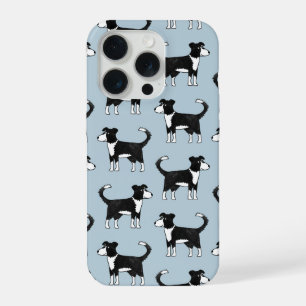 Coque iPhone 15 Pro Bordure Collie Sheepdog