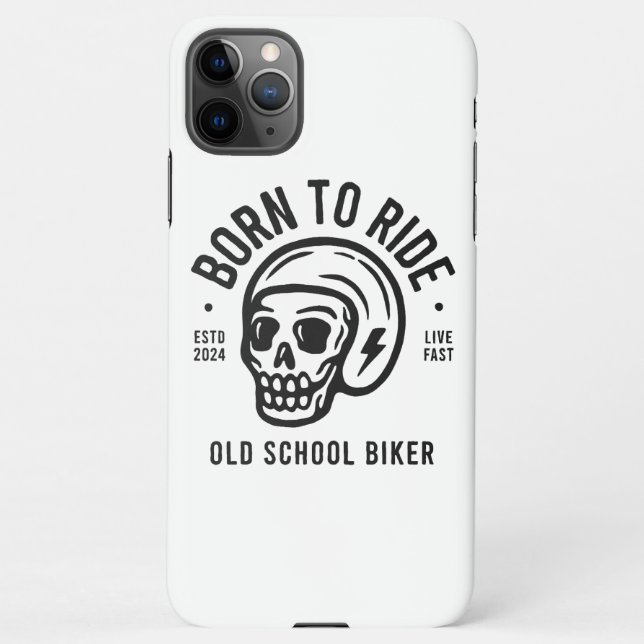 Coque iPhone Born to Ride (Dos)