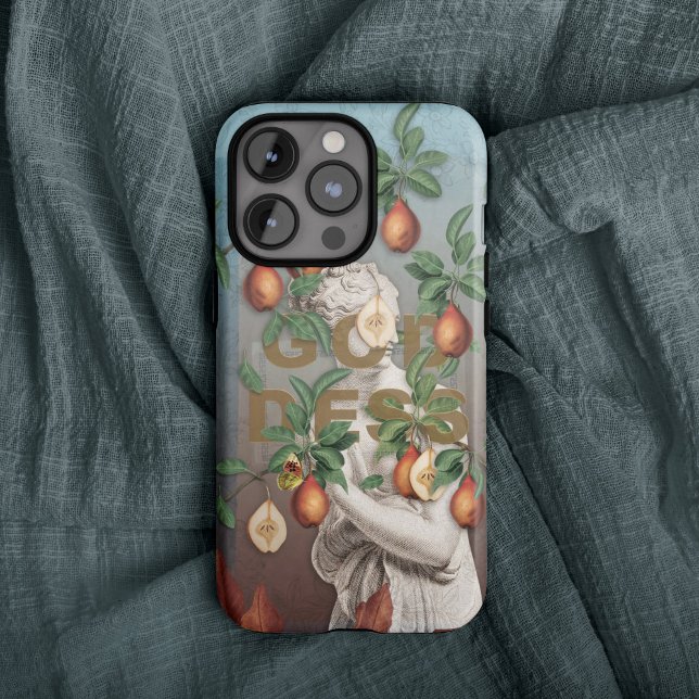 Coque iPhone Botanical Illustration Collage Goddess Venus  (Créateur téléchargé)