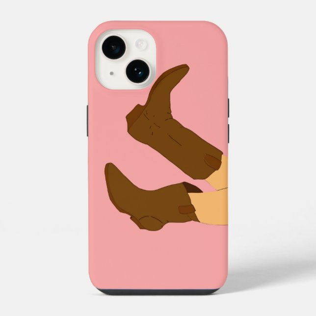 Coque iPhone Bottes de cowboy (Verso)