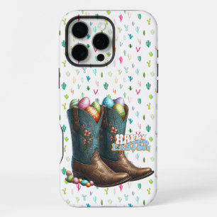 Coque iPhone 16 Pro Max Bottes d'oeufs du Texas/sud-ouest de Pâques