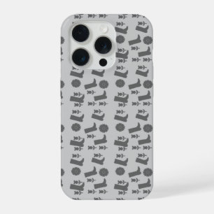 Coque iPhone 15 Pro bottes grises