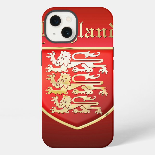 Coque iPhone Bouclier royal de Richard Cœur de Lion d'Angleterr (Verso)